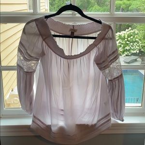 Beautiful off the shoulder lavender top